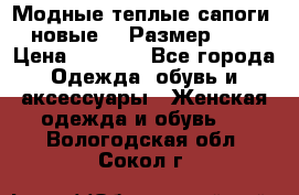 Модные теплые сапоги. новые!!! Размер: 37 › Цена ­ 1 951 - Все города Одежда, обувь и аксессуары » Женская одежда и обувь   . Вологодская обл.,Сокол г.